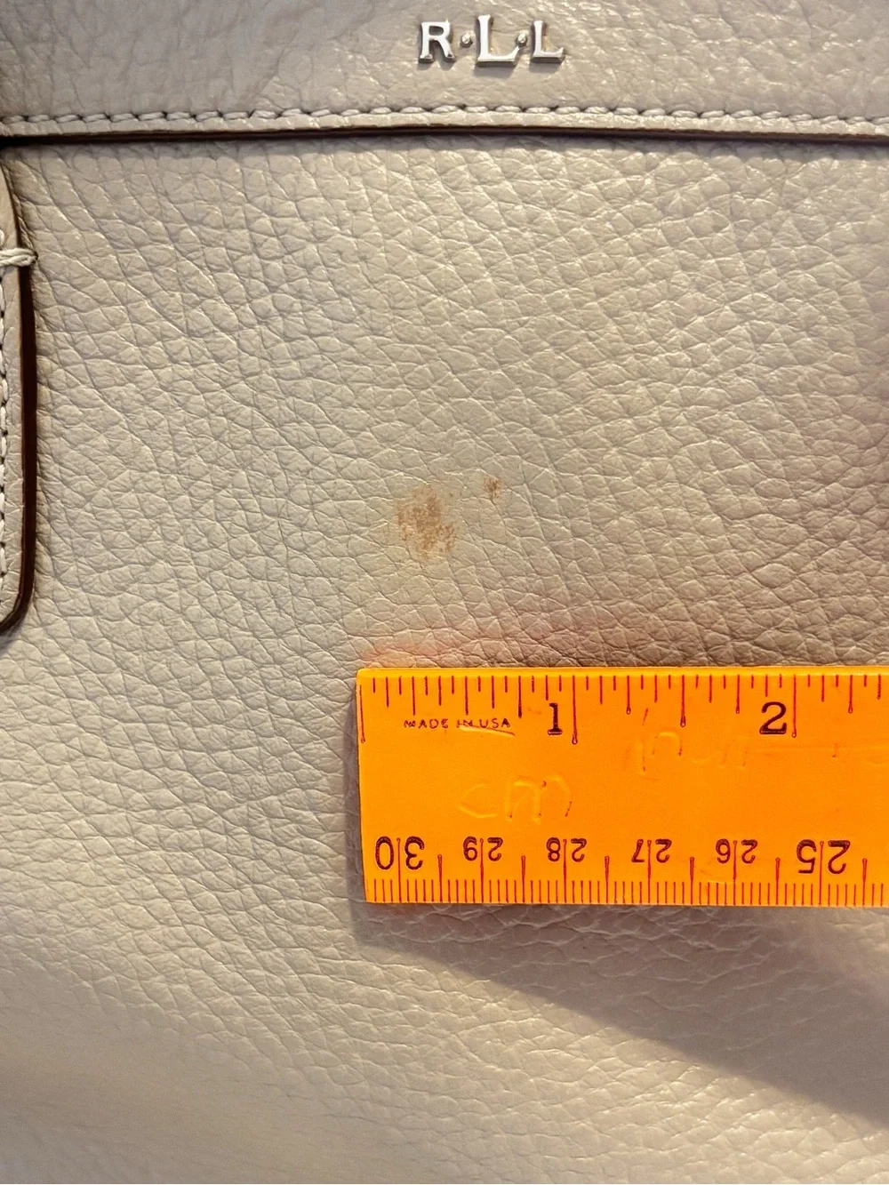 Ralph Lauren Grey/Silver Handbag Purse with Shoulder Strap Corpcore